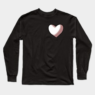 White Heart Long Sleeve T-Shirt